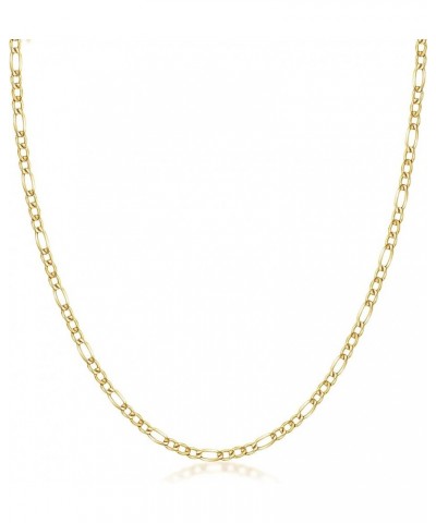 10K Yellow Gold 3MM Figaro 3+1 Link Chain Necklace - Size 14"-30 18 3MM $79.67 Others