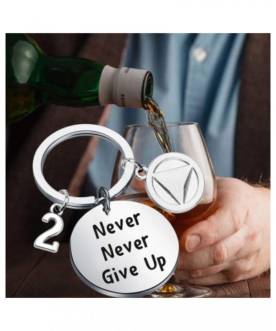 Sobriety Keychain Sober 1/2/5 Years Anniversary Keychain Sobriety Jewelry 2 Years $9.34 Necklaces