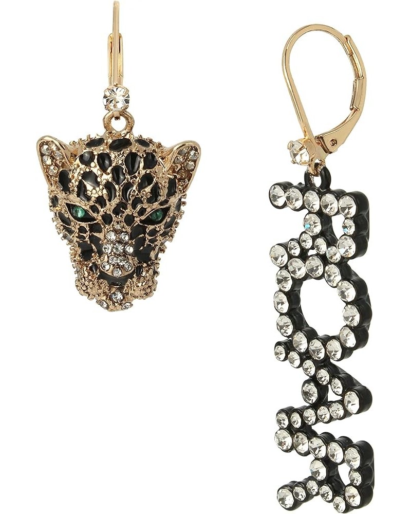 Lion Drop Earrings No Size CRYSTAL $19.60 Earrings