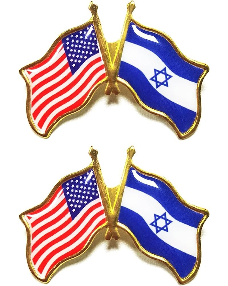 Israel USA Flag Lapel Pin US Israel Flag Lapel Pin American Israeli Flag Lapel Pin Israel UAS Friendship Flag Lapel Pin Suppo...