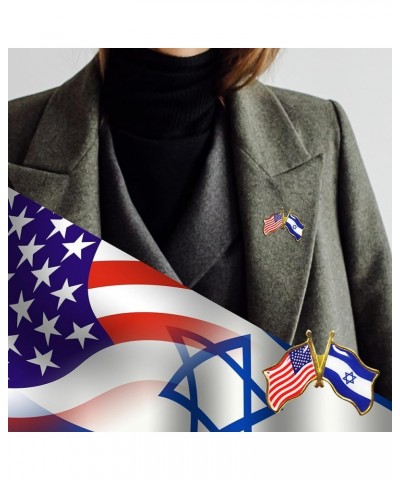 Israel USA Flag Lapel Pin US Israel Flag Lapel Pin American Israeli Flag Lapel Pin Israel UAS Friendship Flag Lapel Pin Suppo...