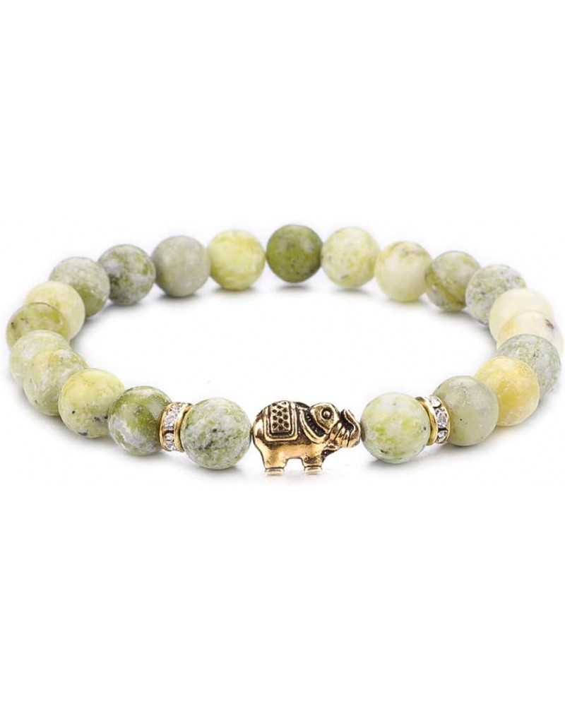 Lover Couple Bracelet Yoga Balancing Reiki Healing with Elephant for Christmas Thanksgiving grass yellow turquoise $9.43 Brac...