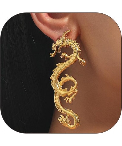 Dragon Earrings Chinese New Year Earrings for Women Chinese Dragon Earrings Punk Dragon Earrings for Girls 2024 Dragon Earrin...