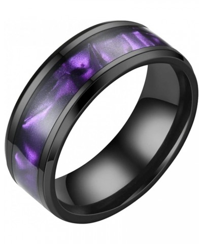 Mens Women Wedding Rings Fashion Jewelry Engagement Rings Opal Sapphire Bridal Band Promise Rings (Blue-a, 7) Purple-a 12 $5....