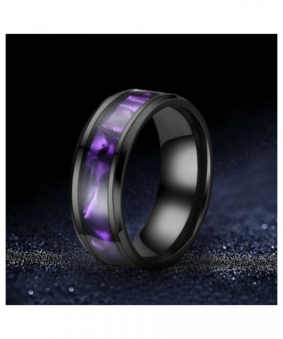 Mens Women Wedding Rings Fashion Jewelry Engagement Rings Opal Sapphire Bridal Band Promise Rings (Blue-a, 7) Purple-a 12 $5....