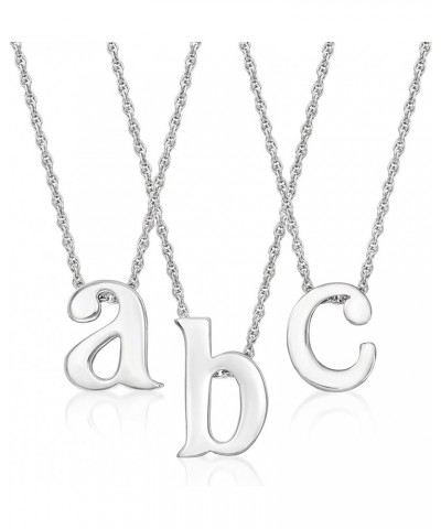 Sterling Silver Lowercase Initial Necklace 18-inch (W) $33.92 Necklaces