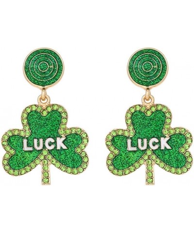 St. Patrick's Day Earrings,Acrylic Irish Shamrock Dangle Earrings,Irish Beer Acrylic Dangle Earrings,Lucky Shamrock Hat Drop ...