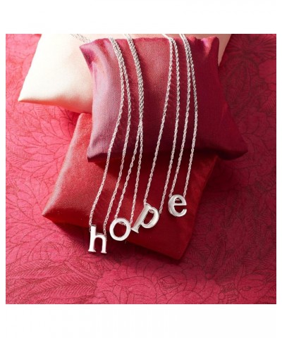 Sterling Silver Lowercase Initial Necklace 18-inch (W) $33.92 Necklaces