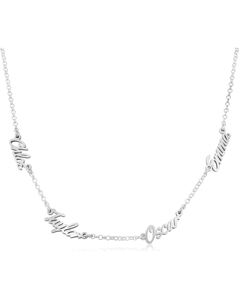 Oak&Luna - Personalized Real Love Multiple Name Necklace Sterling Silver $44.53 Necklaces