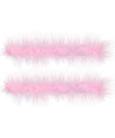 Women'S Feather Cuffs For Wrist,2PCS Feather Slap Bracelet Cuffs,Fluffy Handcuffs Party Decoration Accessory light pink $12.2...