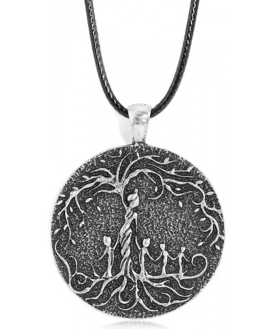 Mom & Children Necklace Tree of Life Pendant Mother's Day Present Mom + 4 Kids $11.20 Necklaces