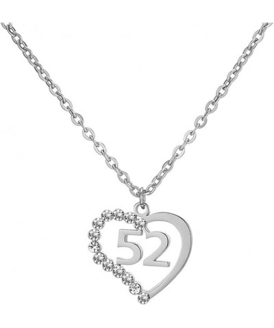 Stainless Steel Birth Year Number 10 to 99 Necklace Birthday Gift Anniversary Jewelry for Women 52 $13.03 Necklaces