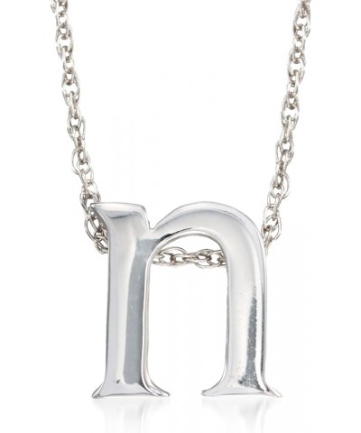 Sterling Silver Lowercase Initial Necklace 18-inch (W) $33.92 Necklaces