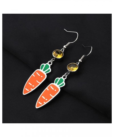 Creative Funny Cute Carrot Turnip Dangle Drop Earrings Simulation Vegetable Dangle Earring for Women Girls Jewelry Gifts Carr...