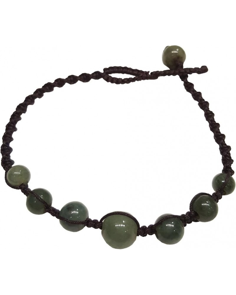 Infinityee888 Jade Bead Anklet Green Feng Shui for Men,Women Ankle Bracelet-AK01 $10.07 Others