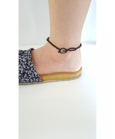 Infinityee888 Jade Bead Anklet Green Feng Shui for Men,Women Ankle Bracelet-AK01 $10.07 Others