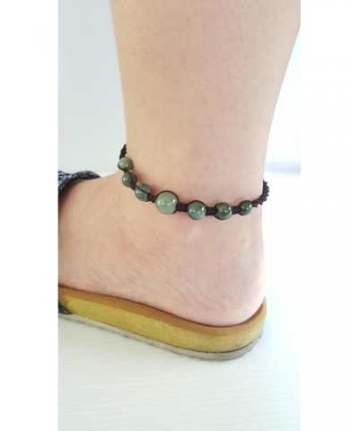 Infinityee888 Jade Bead Anklet Green Feng Shui for Men,Women Ankle Bracelet-AK01 $10.07 Others