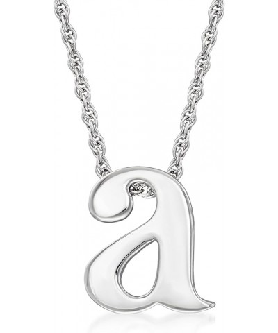 Sterling Silver Lowercase Initial Necklace 18-inch (W) $33.92 Necklaces