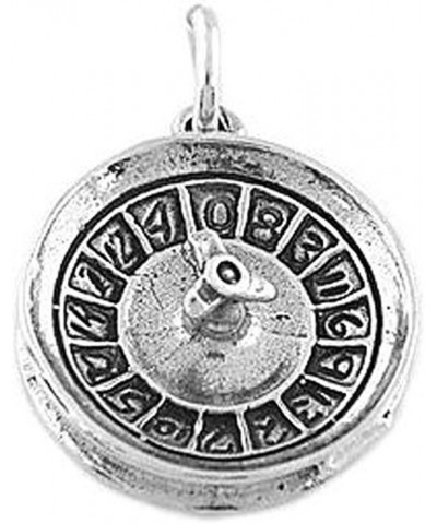 Sterling Silver Oxidized Roulette Wheel Charm $17.62 Bracelets