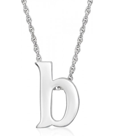 Sterling Silver Lowercase Initial Necklace 18-inch (W) $33.92 Necklaces