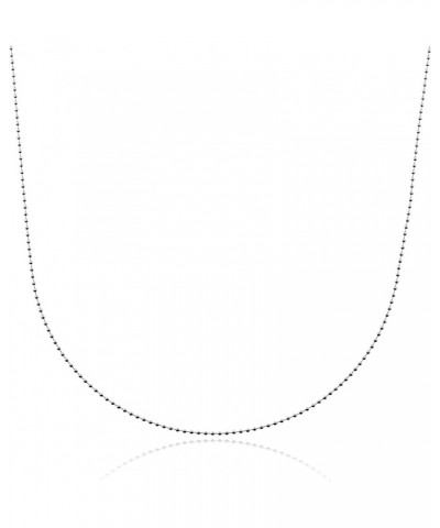 Sterling Silver Chain Necklace In Silver, 14K Gold Plate or Rose Gold Plated 18 Sterling Silver Ball Chain $10.80 Necklaces