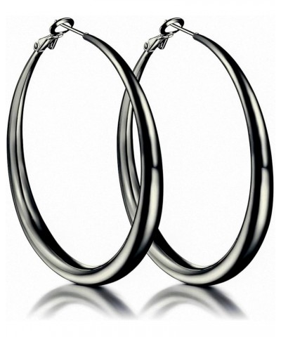 Sterling Silver Hoop Earrings for Women S925 Silver Hoop Earrings Large Thick Silver Hoop Earrings Hypoallergenic Big Silver ...