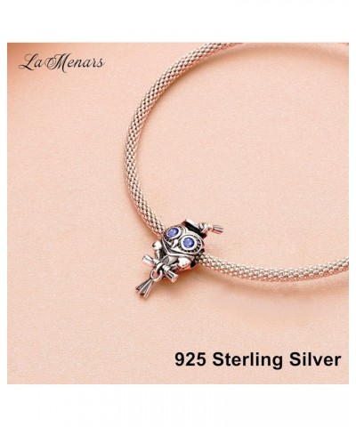 Graduated Animals Charm for Bracelets 925 Silver Pendant Beads for Women's Bracelets & Necklaces Dangle for Valentine's Day B...