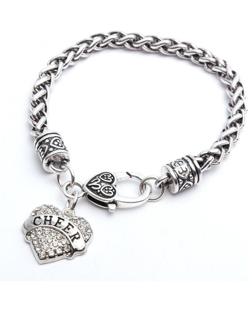 Cheer Hope Nurse Teacher Blessed Faith Believe Dance Bracelet Alloy Zircon Jewelry Cheer $8.54 Bracelets