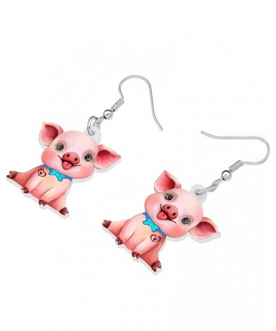 Acrylic Valentine's Day Headband Pig Piggy Earrings Drop Dangle Cute Pet Jewelry For Women Charm Pig B $6.88 Earrings