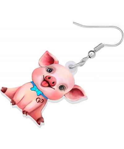 Acrylic Valentine's Day Headband Pig Piggy Earrings Drop Dangle Cute Pet Jewelry For Women Charm Pig B $6.88 Earrings