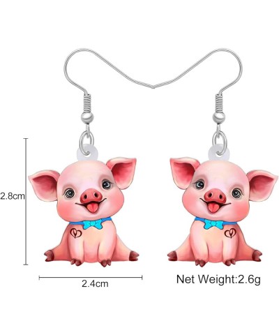 Acrylic Valentine's Day Headband Pig Piggy Earrings Drop Dangle Cute Pet Jewelry For Women Charm Pig B $6.88 Earrings