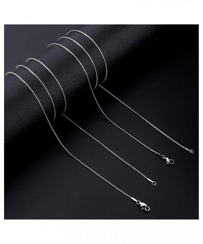 2 Pcs Stainless Steel 1mm Round Snake Chain Box Chain Necklace Super Thin & Strong,16-30 Inch 22 Inches $12.31 Necklaces