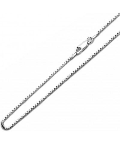 Sterling Silver Box Chain 1mm-12mm Made in Italy Solid 925 Womens Mens Necklace 14-30 1.4mm-18 $7.17 Necklaces