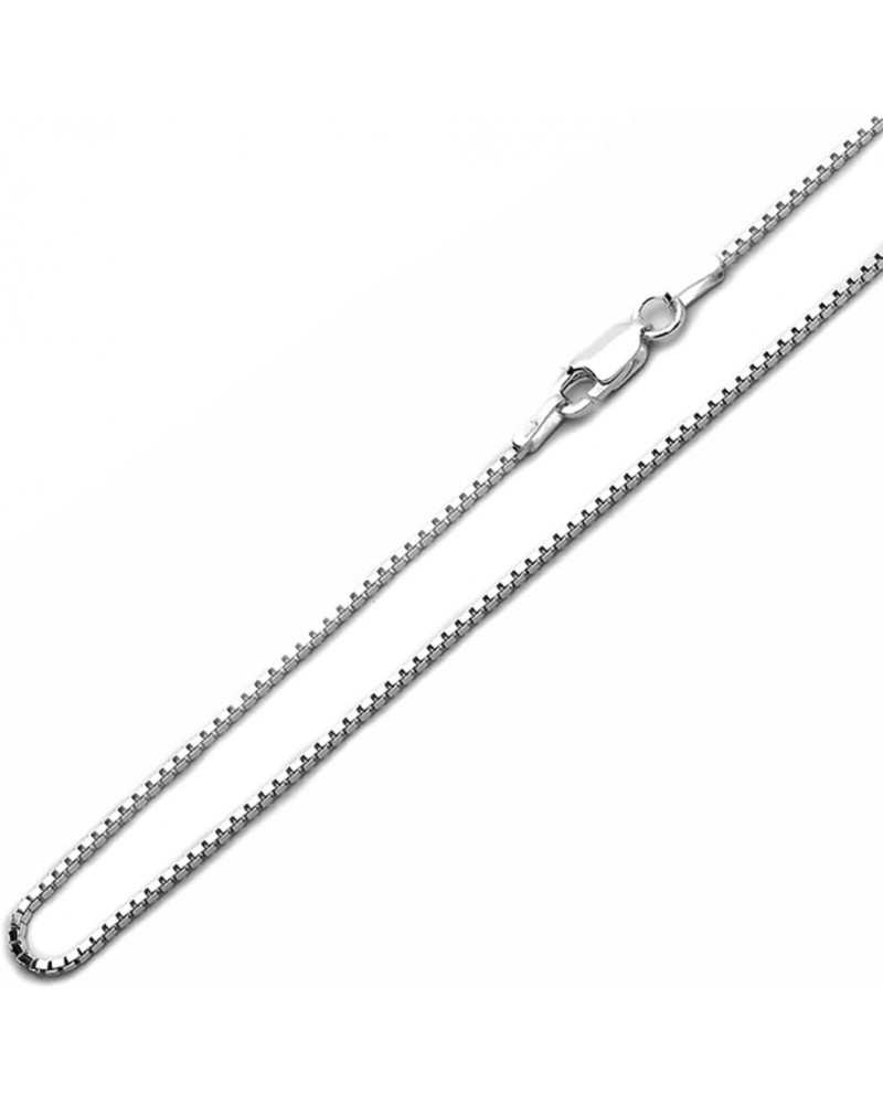 Sterling Silver Box Chain 1mm-12mm Made in Italy Solid 925 Womens Mens Necklace 14-30 1.4mm-18 $7.17 Necklaces