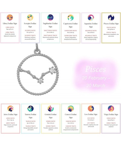 Womens Horoscope Zodiac Constellation Cuff Bracelet Pisces Silver $8.63 Bracelets