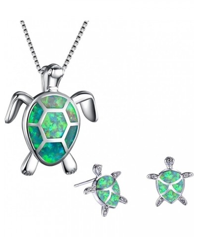 Jewelry Sets for Women Necklaces and Earrings and Bracelets Sliver Jewelry Set Chain Stud Turtle Multicolor Set Ladies Tortoi...