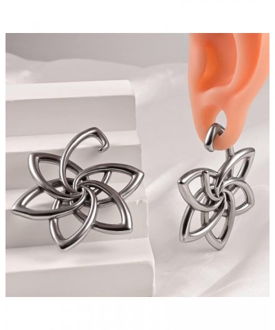 2PCS Simple Design Ear Hangers Weights for Stretched Ears Gauges Plugs Body Piercing Tunnels 316L Stainless Steel Hypoallerge...