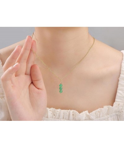 Jade Necklaces for Women Her Bestie Granddaughter Daughter Mom Best Friend Teacher Green Crystal Necklace for Birthday Christ...