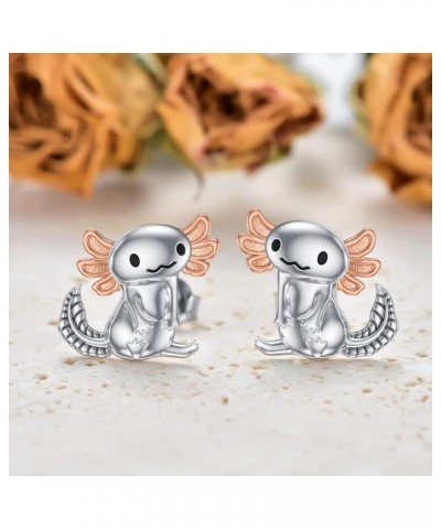 925 Sterling Silver Animal Stud Earrings Fox/Turtle/Tropical Fish/Frog/Dog/Cat/Lion/Axolotl/Butterfly/Unicorn/Panda/Stingray/...