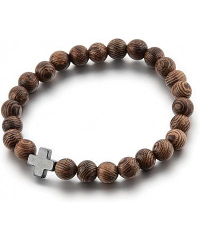 Christian Prayer Beads Bracelet – Wooden Beads & Cross – Multiple Sizes! 4 Pack: Small $5.50 Bracelets