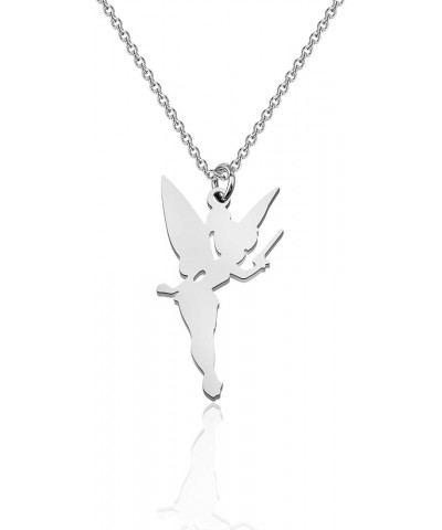 Princess Wendy Pendant Necklace Fairy Tale Quote Silhouette Jewelry Tinker Bell $7.79 Necklaces