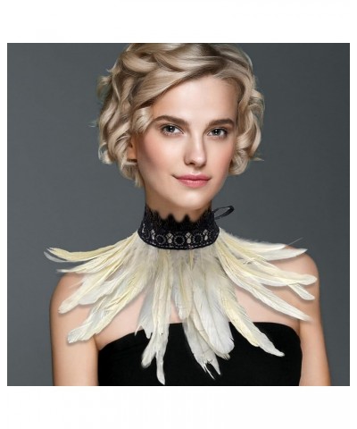 Feather Choker Gothic Feather Choker for Halloween Feather Scarf Choker for Halloween Cosplay Costume Accessories Type 13 $7....