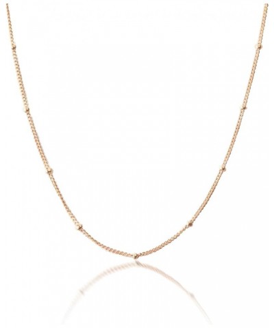 Chain Necklace for Women Rose Gold Studded Chain Necklace $18.40 Necklaces