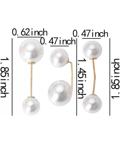 Artificial Pearl Brooch Pins for Women Girls Anti-Exposure Neckline Safety Pins for Clothes Sweater Shawl Clips for Women Men...