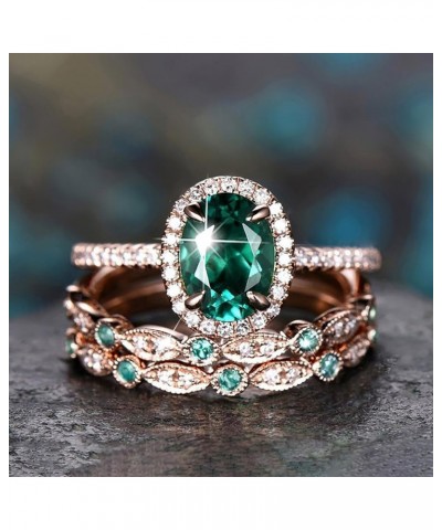 Women's Rings 925 Sterling Silver Promise Wedding Ceremony Vintage with Diamond Created Cocktail Promise Ring T Green 10 $4.0...