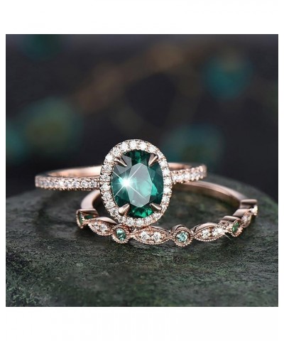 Women's Rings 925 Sterling Silver Promise Wedding Ceremony Vintage with Diamond Created Cocktail Promise Ring T Green 10 $4.0...