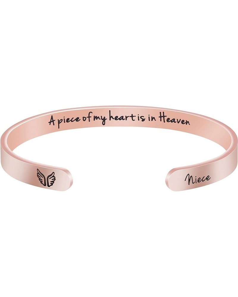 ???????? ???????? for Women In Memory of Jewelry Gift Sympathy Remembering Loss of One You Loved Cuff Bracelets Rose gold cuf...