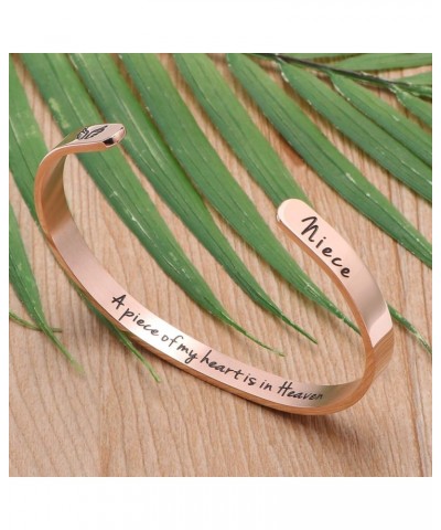 ???????? ???????? for Women In Memory of Jewelry Gift Sympathy Remembering Loss of One You Loved Cuff Bracelets Rose gold cuf...