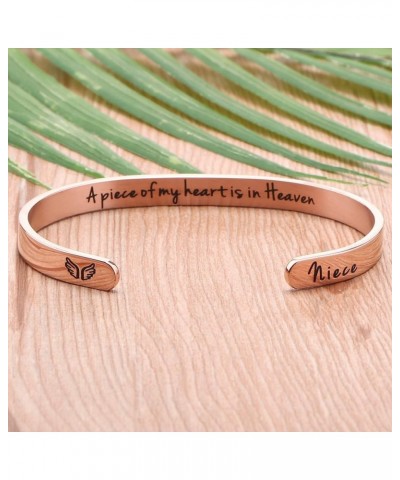 ???????? ???????? for Women In Memory of Jewelry Gift Sympathy Remembering Loss of One You Loved Cuff Bracelets Rose gold cuf...