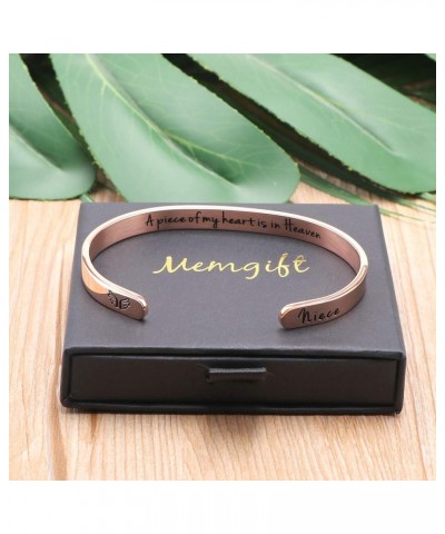 ???????? ???????? for Women In Memory of Jewelry Gift Sympathy Remembering Loss of One You Loved Cuff Bracelets Rose gold cuf...